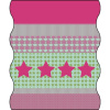 Lässig Nákrčník Twister kids fleece starlight magenta