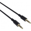 PremiumCord Kabel Jack 3.5mm 4 pinový M/M 1m pro Apple iPhone, iPad, iPod kjack4mm1