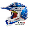 Prilba LS2 MX470 SUBVERTER POWER CHROME modrá