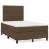 Box spring postel s matrací tmavě hnědá 120x190 cm textil 3269891