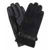 Rukavice - PAKO Jeans Five Syntetics Syntetics. M - Men's Product (Čierne elegantné šatne rukavice - m)