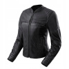 Kožená motocyklová bunda REBELHORN HUNTER II LADY BLACK čierna DARČEKY