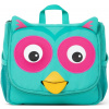 AFFENZAHN Kids Toiletry Bag Olivia Owl - turquoise