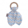 Kikko Hryzátko Lístky Chevron baby blue