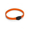 Obojok USB Visio Light LED nabíjací 65cm oranžový KAR