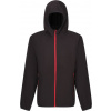 REGATTA PROFESSIONAL NAVIGATE TRF 690 / Pánska fleecová bunda s kapucňou - black/classic red S