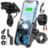 Motocyklový držiak Nabíjačka 36 W Rýchle nabíjanie Fast Charge + USB-C kábel