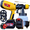 HDeye Akumulátorová striekacia pištoľ 21V 800W 3 trysky 800 ml 2 batérie