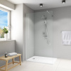 Roth Project EITWF Sprchová zástena walk-in 120 cm Brillant/Číre sklo,1x vzpera EITWF12020VPE