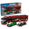 LEGO City 60445 Kamión F1 s autami RB20 a AMR24 F1