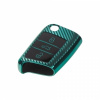 TPU obal kľúča Seat / Škoda / VW - carbon zelený