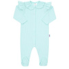 Dojčenský bavlnený overal New Baby Stripes ľadovo - Modrá - 80 (9–12m)