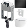 Tece Set modulu pro zazdění, EBS WC Urban, sedátka a tlačítka, černá matná 1 set