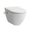 Laufen Cleanet Navia - Elektronický bidet s keramikou, bočný prívod vody, SoftClose, Rimless, s LCC, biela H8206014007171