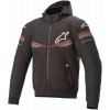 Bunda SEKTOR V2 TECH HOODIE 2020, ALPINESTARS (čierna / svetlá červená) L