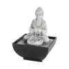 Záhradná fontána buddha polyresinová 13 x 13 x 18 cm