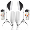 2x lampa SOFTBOX 60x60 65W 801