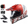 Prilba LS2 MX436 PIONEER EVO EVOLVE RED WHITE M (Prilba LS2 MX436 PIONEER EVO EVOLVE RED WHITE M)