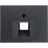 Sieťová zásuvka na stenu Hager čierna