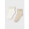 Detské ponožky Mayoral 2-pak 10912.6B.Mini.PPYA béžová 18/22