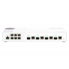 QNAP riadený switch QSW-M2106-4C (6x 2,5GbE RJ45 a 4x kombinované 10GbE SFP+ / 10GbE RJ-45) (QSW-M2106-4C)