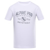 ALPINE PRO SUMEK BIELA PÁNSKE BAVLNENÉ TRIČKO XS