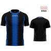 Športové tričko Givova Stripe black-royal|M