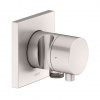 Keuco IXMO Uzatvárací a prepínací ventil pod omietku, 2 výstupy, s pripojením a držiakom sprchy, kefovaný nikel 59557051202