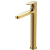Cersanit INVERTO umývadlová stojánk.batéria vysoká bez výpuste, Gold + Gold páčka S951-298 S951-298