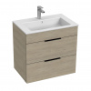 Jika CUBE skrinka s umývadlom 65 cm 65 x 43 x 62,2 cm antracit H4536021763521