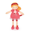 Doudou Jolijou Paris Doudou Julijou Bábika LES PIPELLETTES 25 cm 1 ks červená