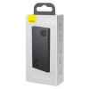 Baseus Baseus Power Bank Adaman with Digital display (2021), C+U+U, PD 3.0, QC 3.0, 22.5W, 10000 mAh, Black (PPAD070001)