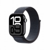 Apple Watch Series 10 42 mm klavírne čierny hliník s atramentovo fialovým prevliekacím remienkom MWWG3QC/A