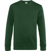 B&C Mikina KING Crew Neck, pánská COT01U01K54003-bottle gree L Zelená lahvově