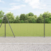 vidaXL Plotové stĺpy Súprava 104 Sivá Betón a kov 3.2 x 3.2 x 68.5 cm 3350246