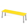 Šatňová lavička, 120 cm žltá
