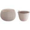 Prosperplast Splofy Bowl kvetináč 37 cm mocca DKSP370