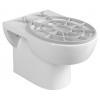 Aqualine Výlevka keramická závesná s roštom 36x52 cm, biela SPH VKZ02