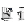 Rancilio Silvia BC PID, white + Rocket Espresso GIANNINO, chrome/black