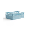 Skladacia prepravka maxi Made Crate - crystal blue