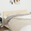 vidaXL Čelá postele 2 ks krémový 80x5x78/88 cm látka - Krémová - 4574-146393