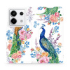 Flipové pouzdro Mobiwear - Xiaomi Redmi Note 13 Pro 5G / Poco X6 5G - MX08S Pávi (Knížkové flip pouzdro, obal, kryt na mobil Xiaomi Redmi Note 13 Pro 5G / Poco X6 5G - MX08S Pávi, materiál Umělá kůže
