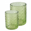 Set dvoch sklenených svietnikov Viko Variant: Svetlozelené