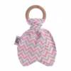 Kikko Hryzátko Lístky Chevron baby pink
