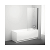 Ravak Pivot - Vaňová zástena, 800x1400 mm, čierna/číre sklo 79840300Z1