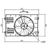Ventilátor chladenia motora NRF 47925