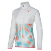 Dámske mikiny Mizuno Printed Jacket - white/fierry coral - Biely (M)
