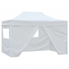 zahrada-XL Profesionálny skladací párty stan+4 steny 3x4 m, oceľ, biely 48900