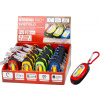Svietidlo Strend Pro Keychain, kľúčenka, prívesok, s karabinkou, mix farieb, LED 20 lm, 70x34x24 mm, Sellbox 24 ks