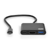 PORT CONNECT USB-C HUB, HDMI 1X 4K + USB-A + USB-C, černý 900140 NoName